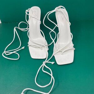 White Strappy Sandals